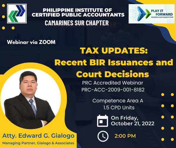 Tax Updates: Recent BIR Issuances And Court Decisions | Philippine ...