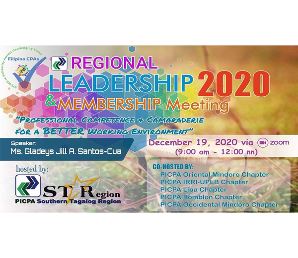 Picpa Southern Tagalog Regional Leadership And Membership Meeting 2020